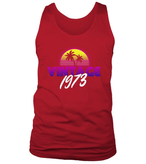 Retrowave Vintage 1973 Birthday Gift Idea Tank Top Unisex