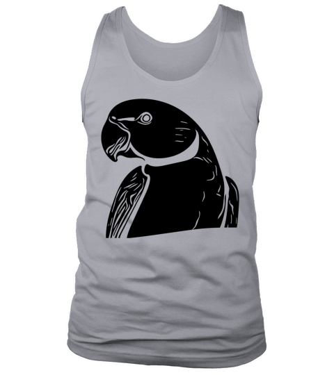 Ring-necked Parakeet Portrait Vintage Parrot Tank Top Unisex