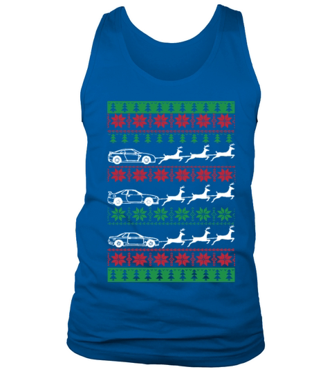 Merry Christmas Ugly Christmas Car Reindeer Sleigh Tank Top Unisex