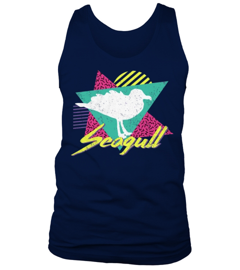 Vintage Retro 80S Or 90S Seagull Tank Top Unisex