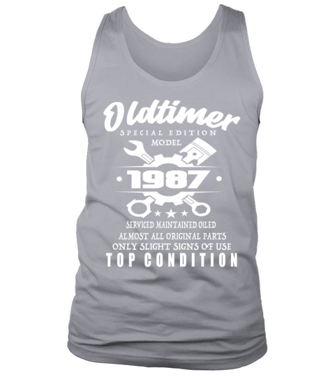 Vintage Special Edition Model 1987 Birthday Tank Top Unisex