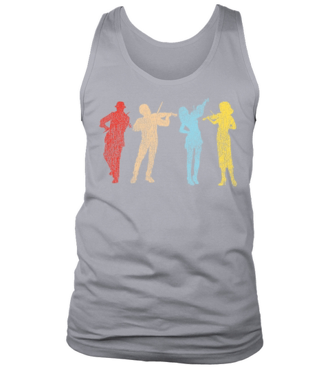 Violin Violinist Retro Vintage Tank Top Unisex