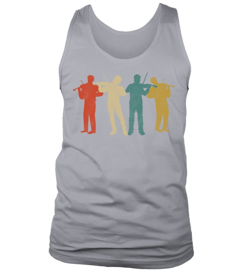 Violin Violinist Retro Vintage Tank Top Unisex
