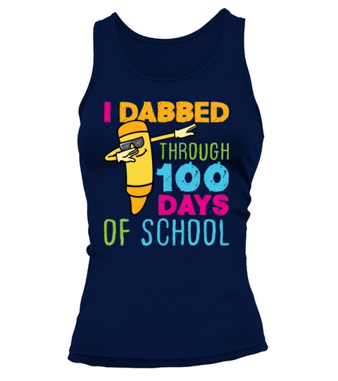 100 Days of School Dabbing Crayon Tank top Woman