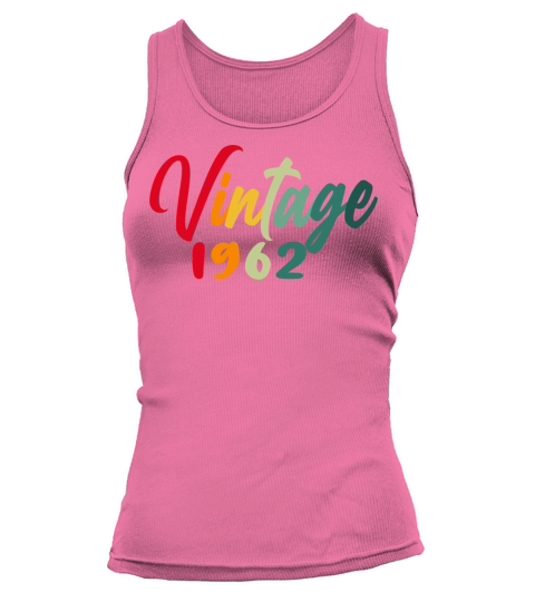 1962 vintage vintage retro birthday gift Tank top Woman