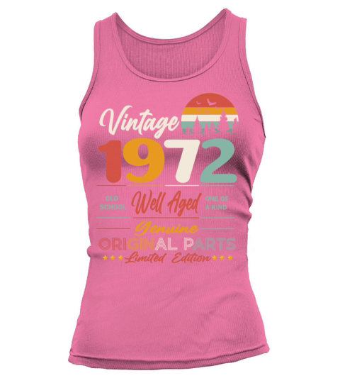 1972 Original vintage vintage retro birthday Tank top Woman