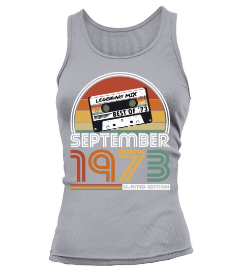 50th birthday vintage 1973 best of september 1973 Tank top Woman