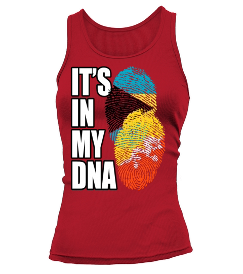 Bhutanese And Bahamian Mix Heritage DNA Flag Tank top Woman