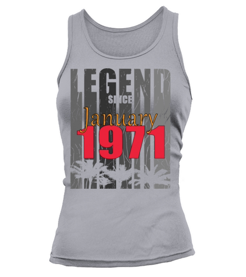 born 1971 January vintage gift Tank top Woman