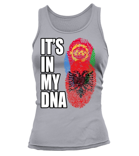 Eritrean And Albanian Mix Heritage DNA Flag Tank top Woman