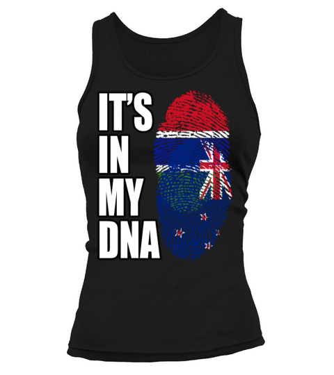 Gambian And New Zealand Mix Heritage DNA Flag Tank top Woman