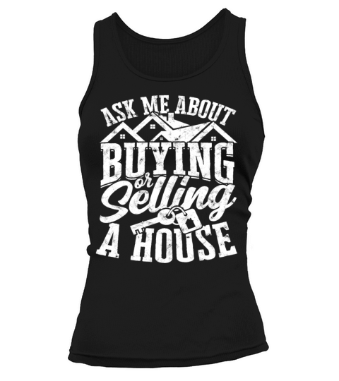House Realtor Real Estate Agent Property Home Tank top Woman