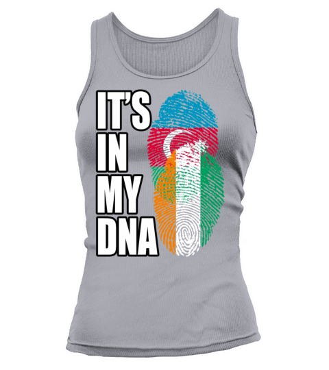 Ivorian And Azerbaijani Mix Heritage DNA Flag Tank top Woman