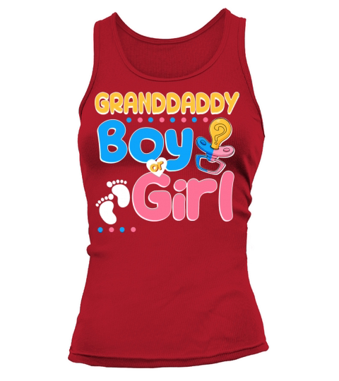 Pink or Blue Granddaddy Loves You Best Grandpa Tank top Woman