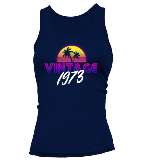 Retrowave Vintage 1973 Birthday Gift Idea Tank top Woman