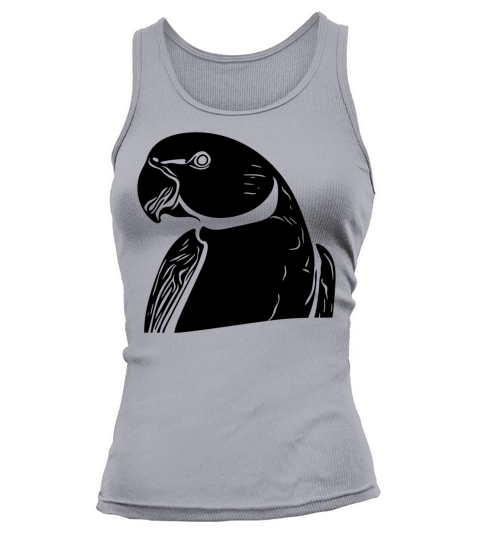 Ring-necked Parakeet Portrait Vintage Parrot Tank top Woman