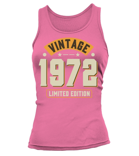 Vintage 1972 50th Birthday Fiftieth Gift Tank top Woman