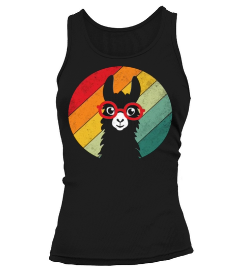 Vintage Llama Retro Colorful Alpaca Tank top Woman