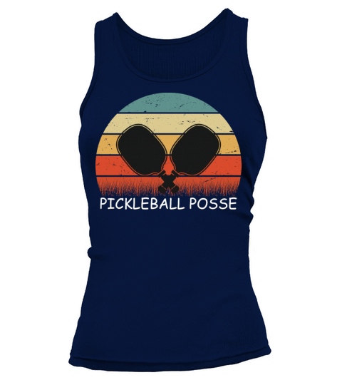 Vintage Pickleball Posse Funny Pickleball Tank top Woman