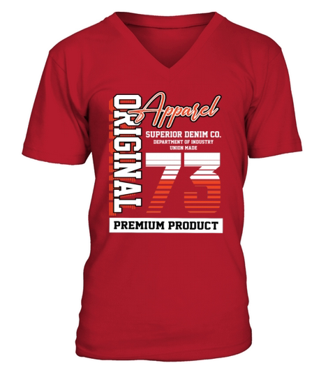 1973 Vintage Birthday Vintage Gift Retro V-Neck T-shirt