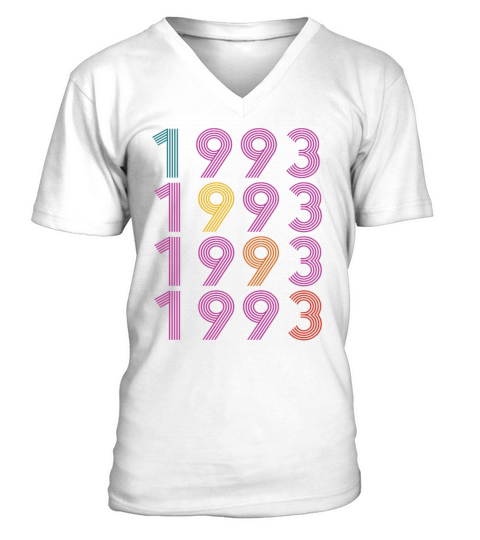 30th birthday vintage 1993 retro vintage style V-Neck T-shirt
