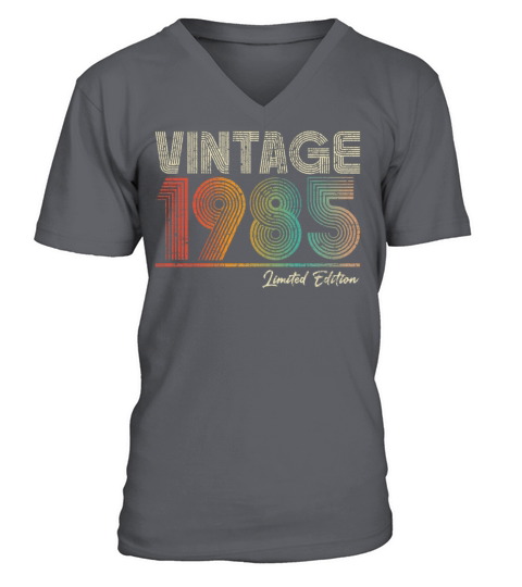 38 Years Old Vintage 1985 38th Birthday Gifts V-Neck T-shirt