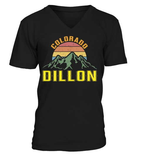 Colorado Dillon Vintage Mountains Hiking Wildlife V-Neck T-shirt