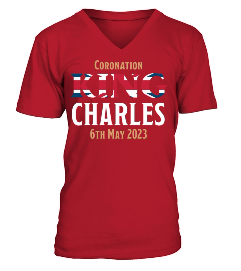 Coronation King Charles III 6th May 2023 V-Neck T-shirt