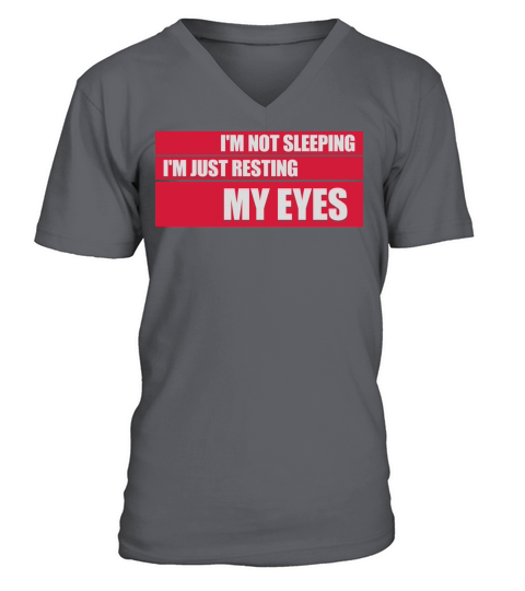 im not sleeping quote V-Neck T-shirt