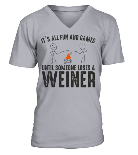 It s all fun and games until someone loses a weine V-Neck T-shirt