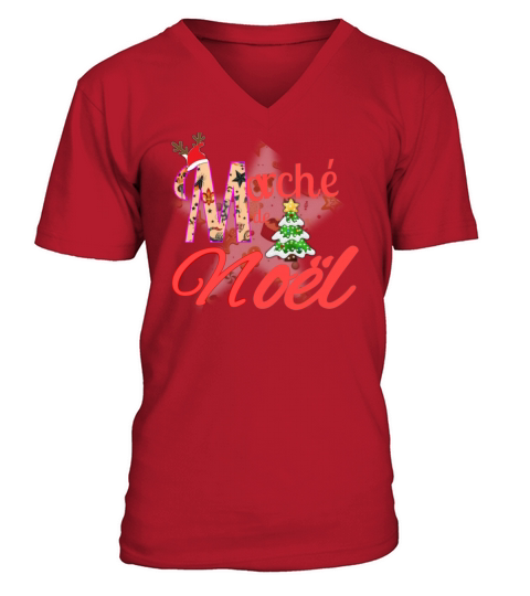 march de vnoel V-Neck T-shirt