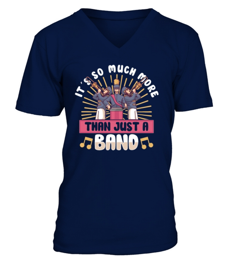 Marching Band Clarinetist School Rehearsal Music V-Neck T-shirt