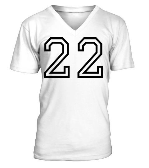 Number 22 V-Neck T-shirt