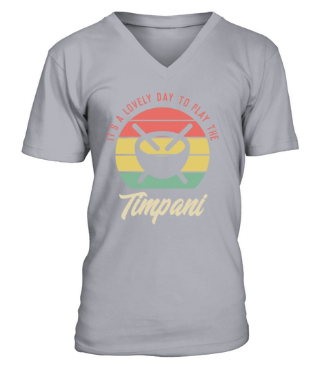 Vintage Timpani Lover V-Neck T-shirt