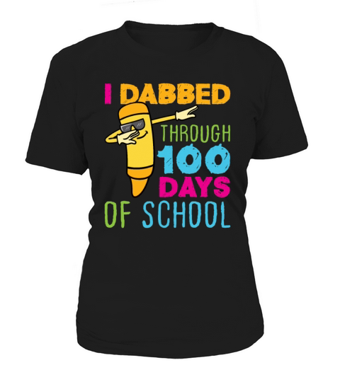 100 Days of School Dabbing Crayon Women's T-Shirt