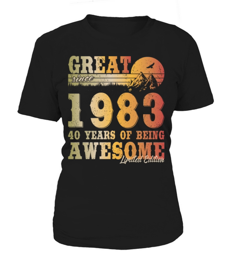 40th birthday vintage 1983 great since 1983 Women's T-Shirt