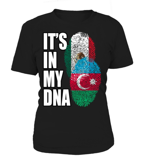 Azerbaijani And Mexican Mix Heritage DNA Flag Women's T-Shirt