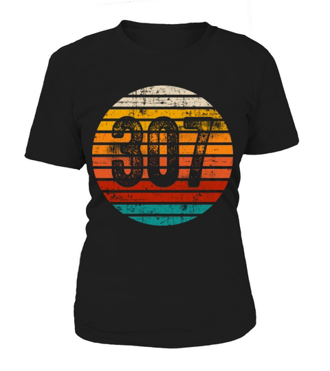 Distressed Vintage Sunset 307 Area Code Women's T-Shirt