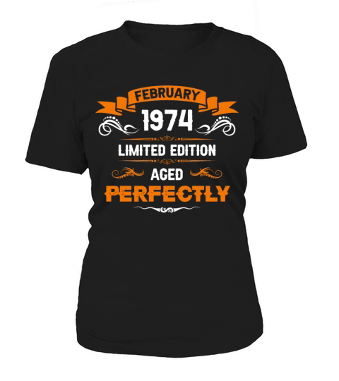 February 1974 Vintage Birthday Present Women's T-Shirt