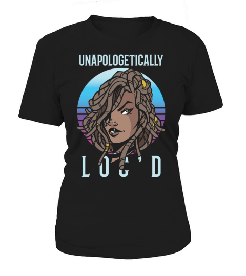 Locd Up Afro Hair Black American African Girl Women's T-Shirt