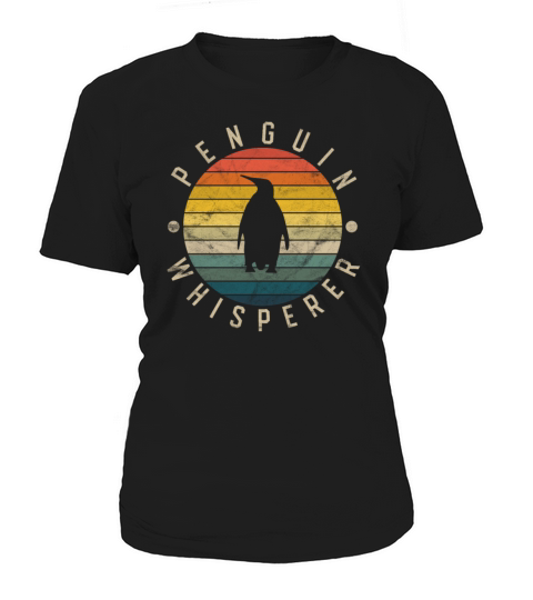 Penguin Whisperer Vintage Sunset Cute Womens Peng Women's T-Shirt