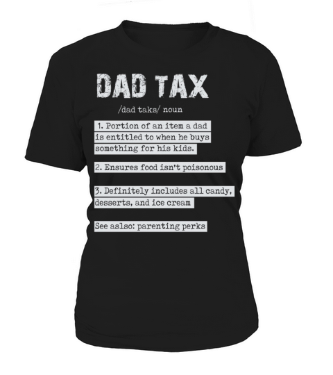 Vintage Dad Tax Definition Men Funny Fathers Day Women's T-Shirt