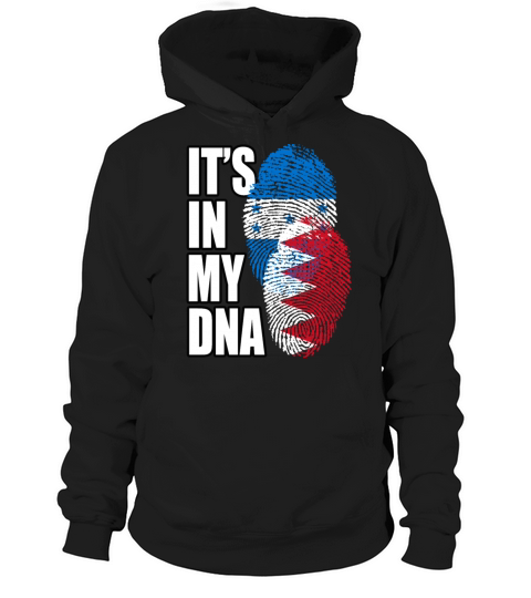 Bahraini And Honduran Mix Heritage DNA Flag Hoodie Unisex