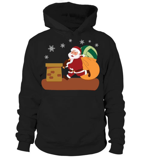 Christmas Sport Santas Gift Volleyball Hoodie Unisex