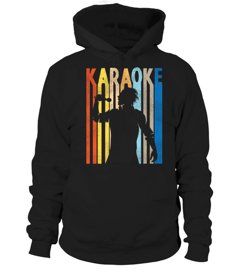 Karaoke Singer Retro Vintage Hoodie Unisex