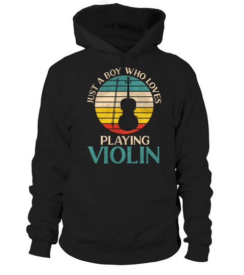 Violin Violinist Retro Vintage Hoodie Unisex