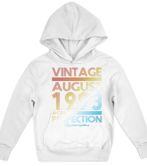 30th birthday vintage august 1993 limited edition Kids Hoodie