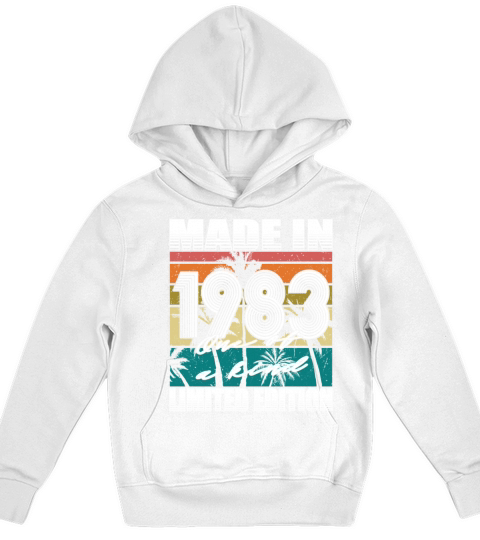 40th birthday made in 1983 limited edition Kids Hoodie
