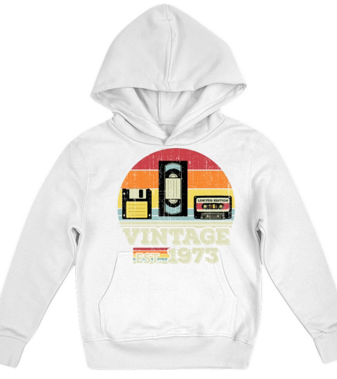 50 Year Old Vintage 1973 50th Birthday Gift Kids Hoodie