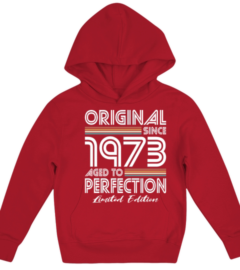 50th birthday vintage 1973 original since 1973 Kids Hoodie
